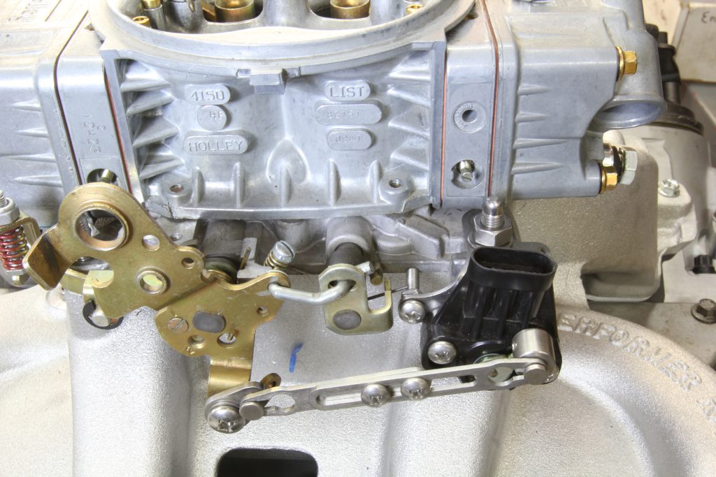 Side of a Holley 4150 carburetor