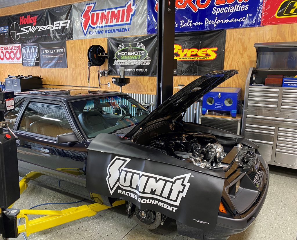 Andrew Schenk 1986 Mustang in Garage