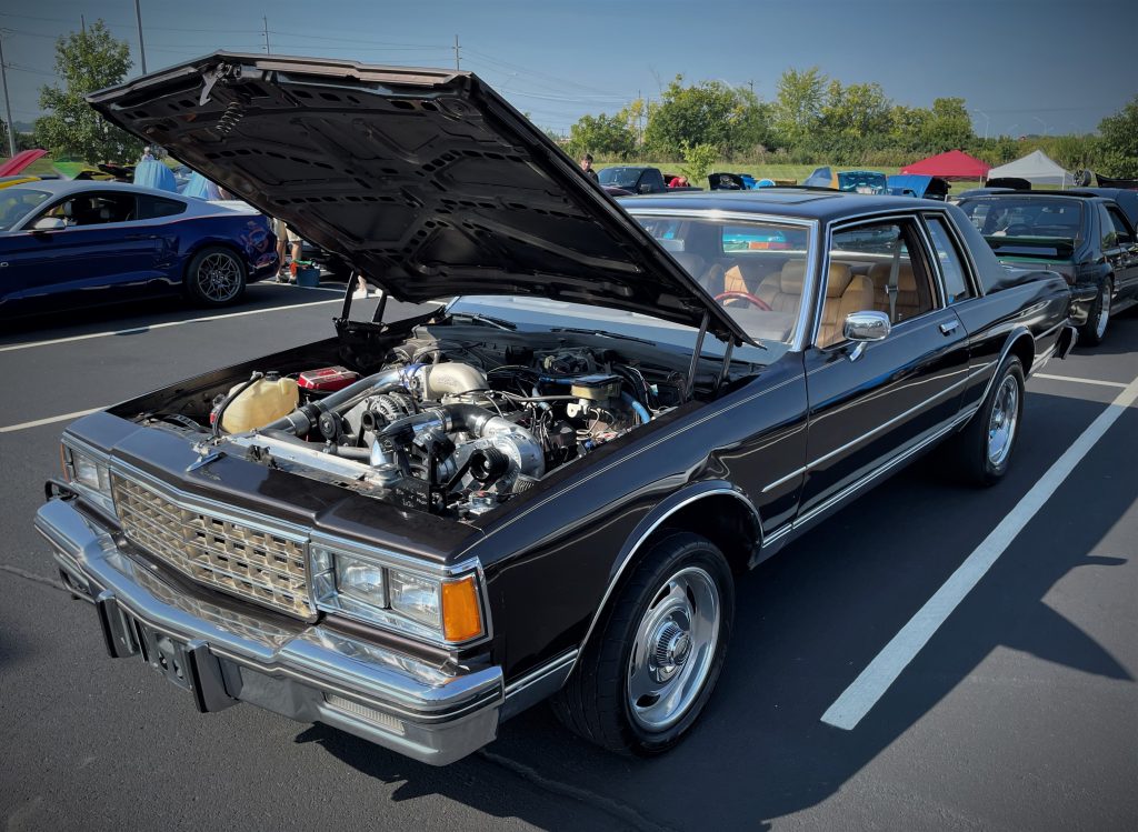 Chevy Caprice coupe with blow-through supercharged engine