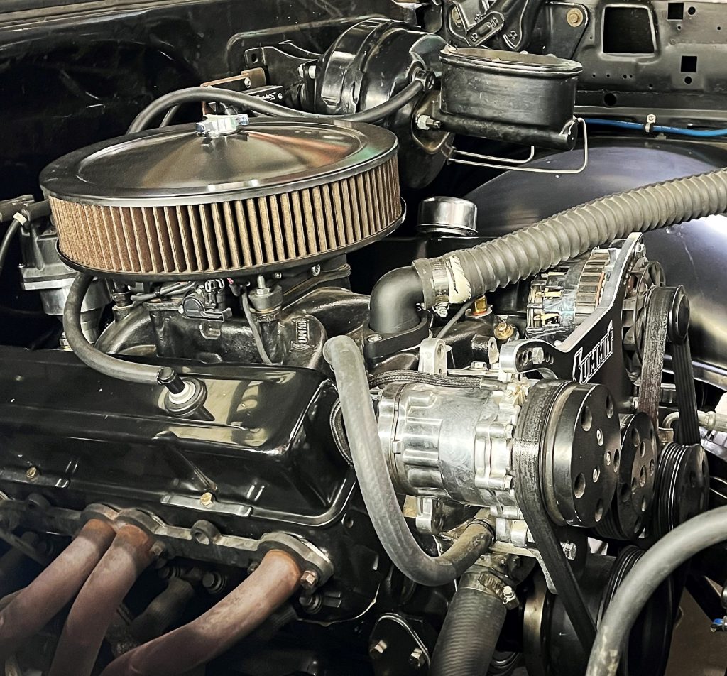 Engine in Dez Ferrell's 1978 Chevy C10