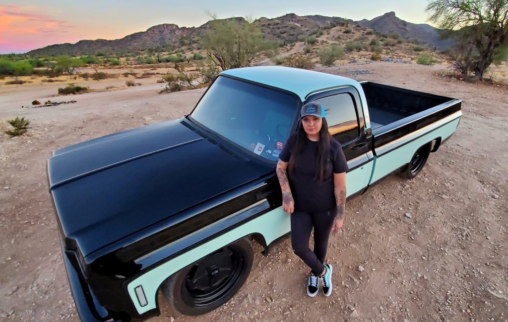 Dex Ferrell with 1978 Chevy C10