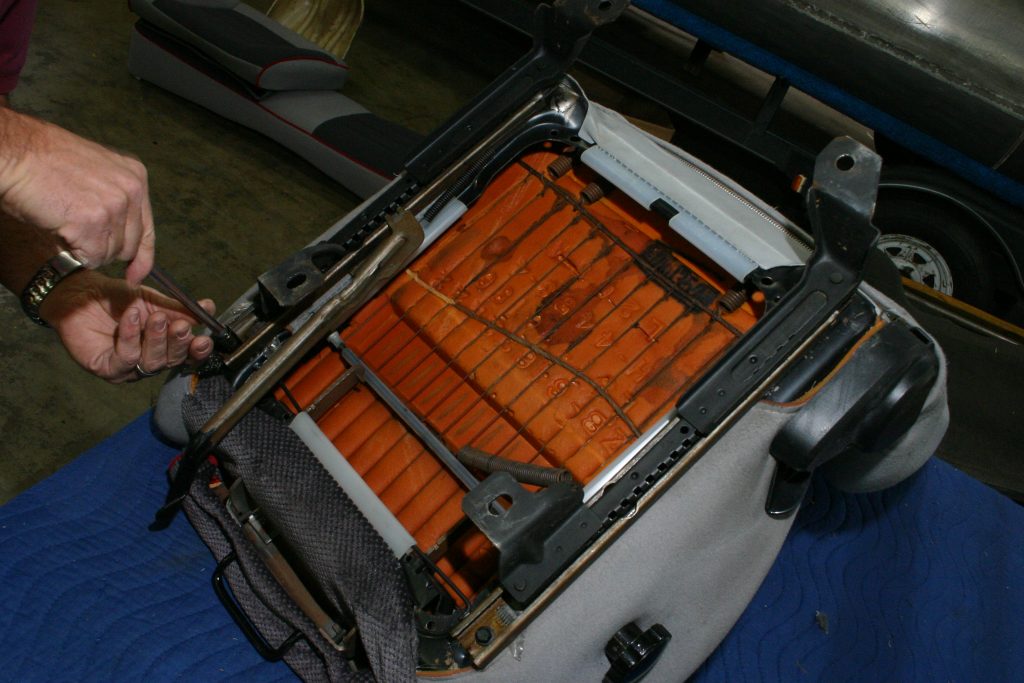 Removing 1985 Mustang front seat track