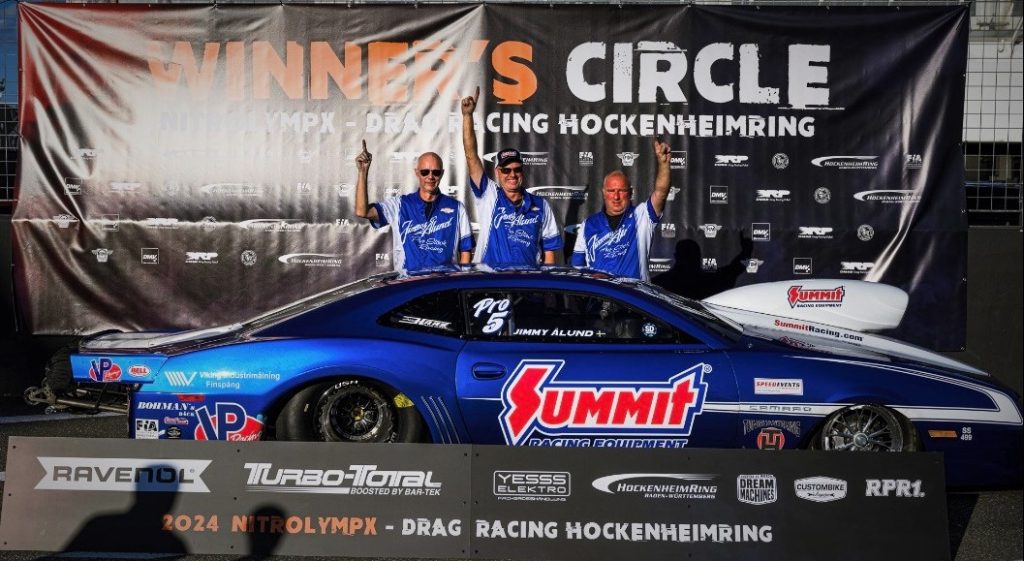 Jimmy Alund Pro Stock Winner's Circle 2024