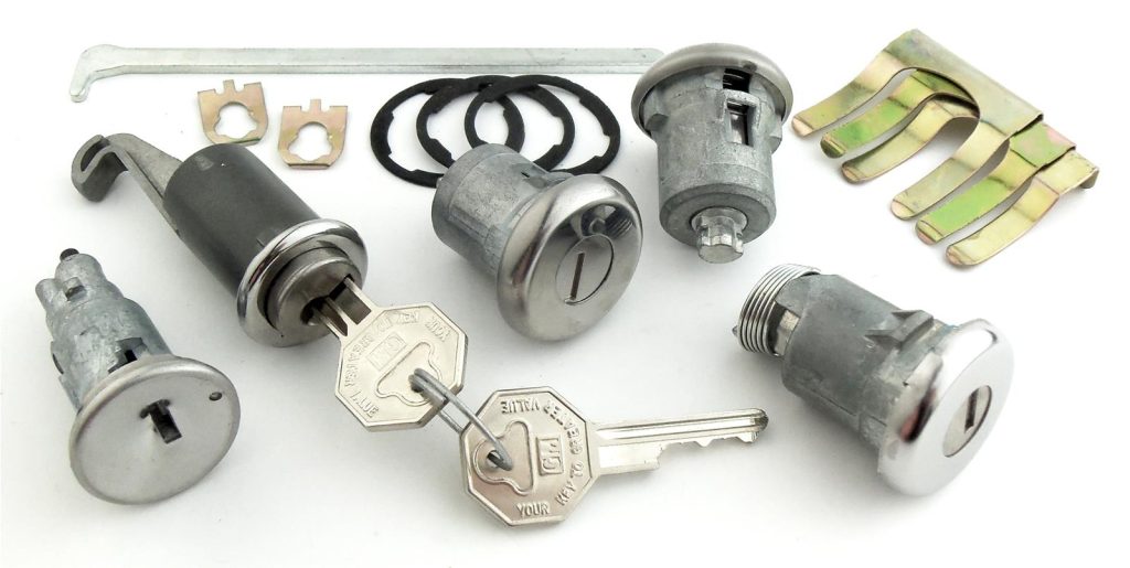 replacement oem style locks and key core set