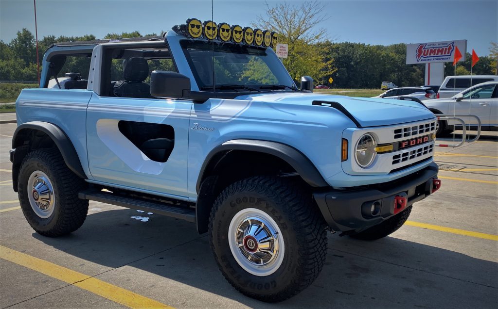 Late Model Ford Bronco Heritage Edition with Retro Mods, passenger side