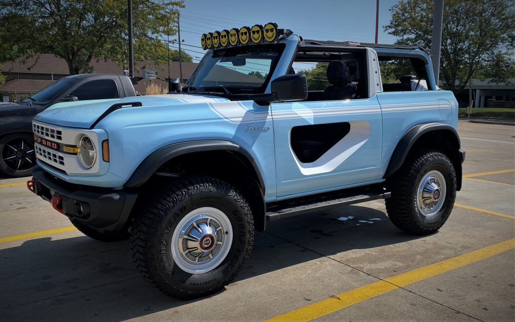 Late Model Ford Bronco Heritage Edition with Retro Mods, driver side