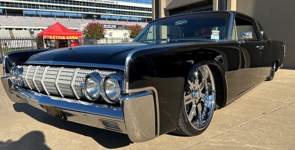 Black Lincoln Continental Lowrider with Suicide Doors