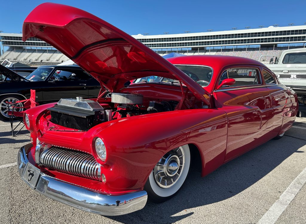 Red Custom Mercury Lead Sled Hot Rod