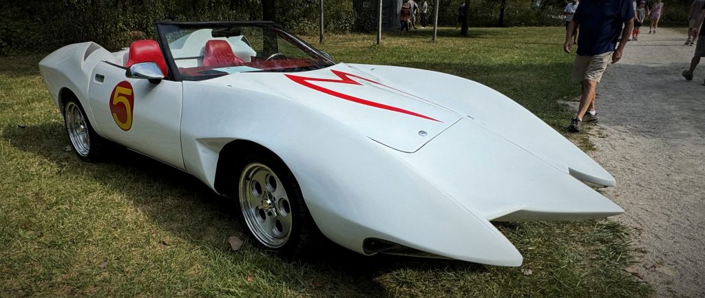 Speed Racer Mach 5 full size cartoon car replica, front