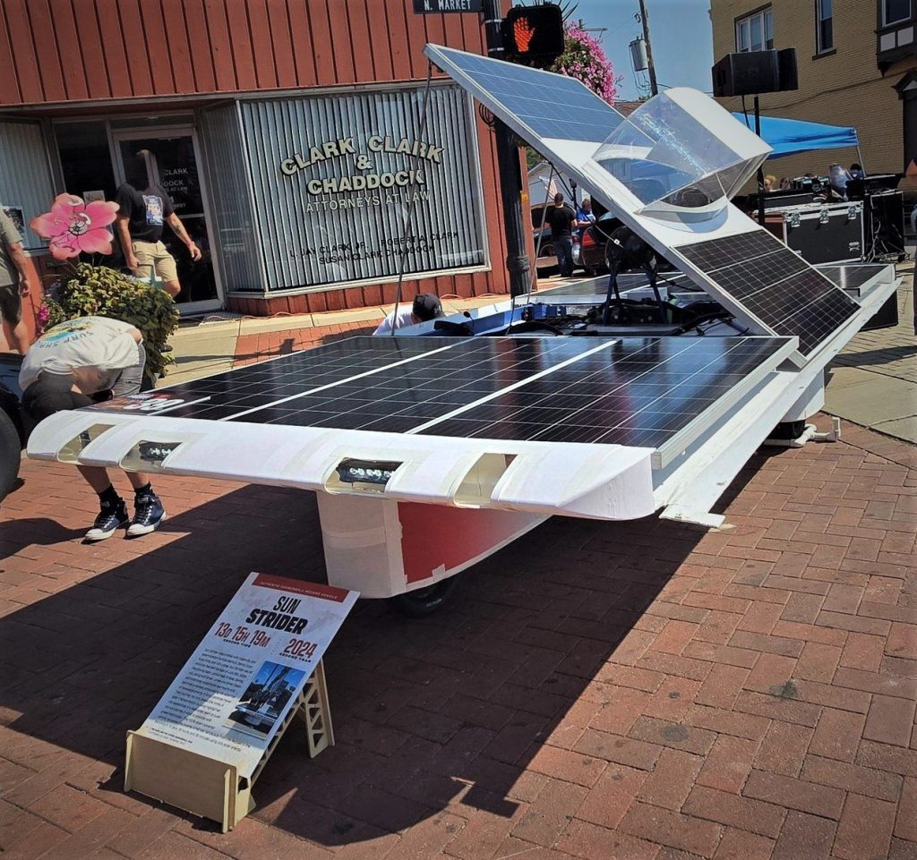 Solar Powered Sun Strider Cannonball Run Car