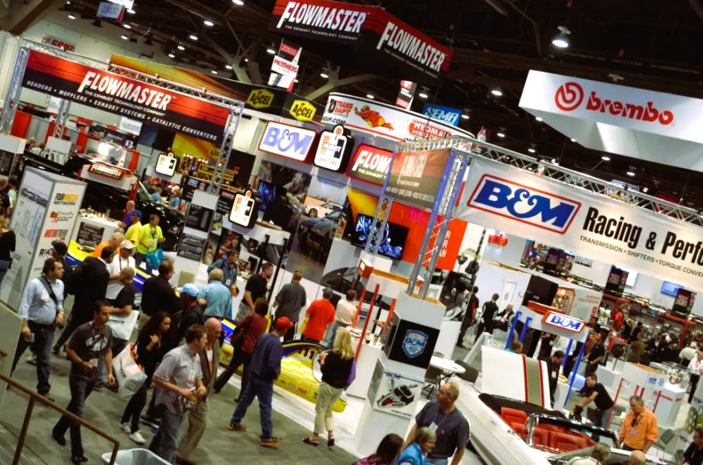 Stylized Photo of SEMA Show Crowd 2