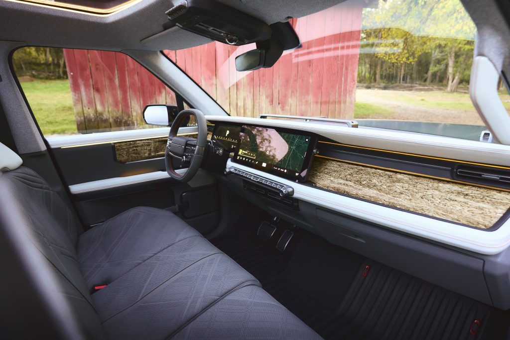 Interior of a modern scout terra truck