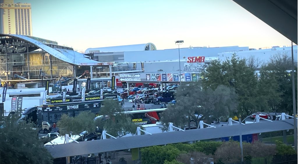 Wide shot of SEMA 2024 Show