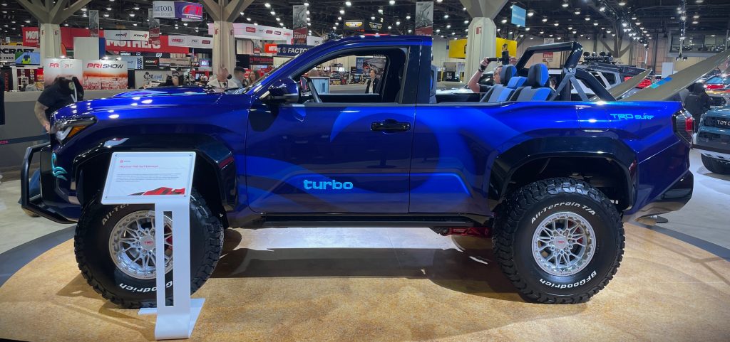 Toyota Surf 4runner concept at 2024 SEMA Show, side profile