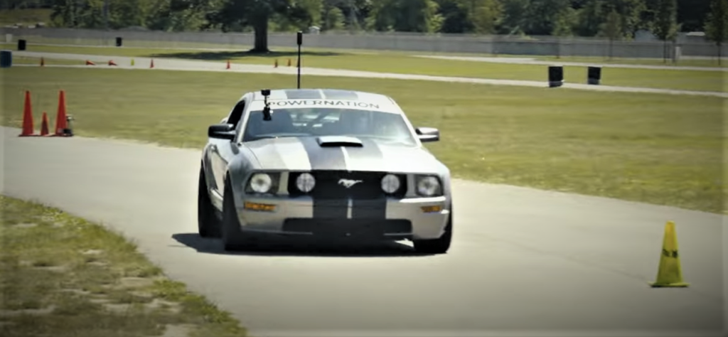 Summit Racing SCCA Spec Mustang on Autocross course, front