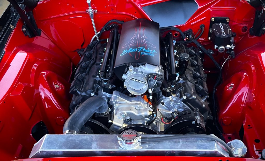 blueprint engine in a custom plymouth barracuda