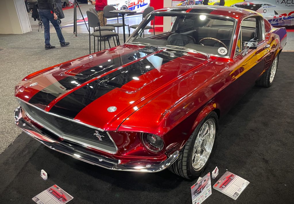 1967 Ford Mustang restomod, front quarter