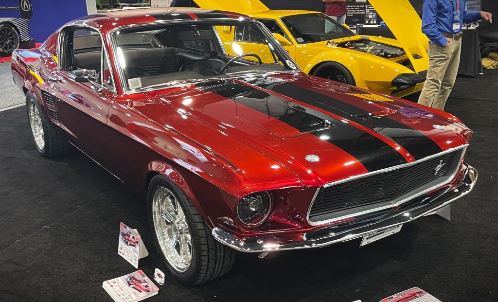 1967 Ford Mustang restomod, front passenger quarter