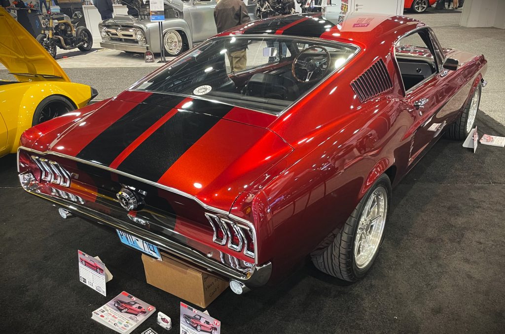 custom 1967 Ford Mustang restomod, rear quarter