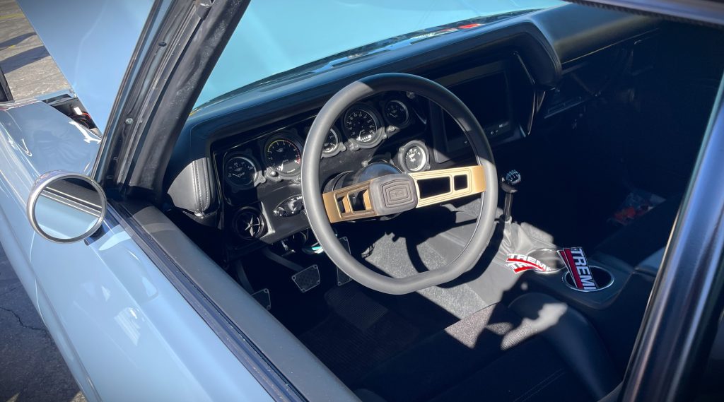 Custom interior of a 1970 Chevy Chevelle