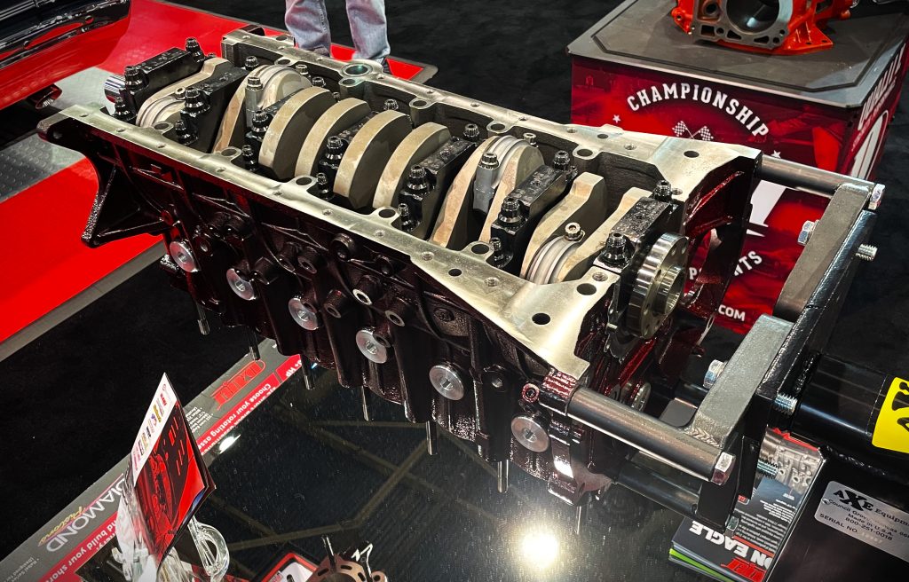 Dart Toyota 2JZ Engine block on display