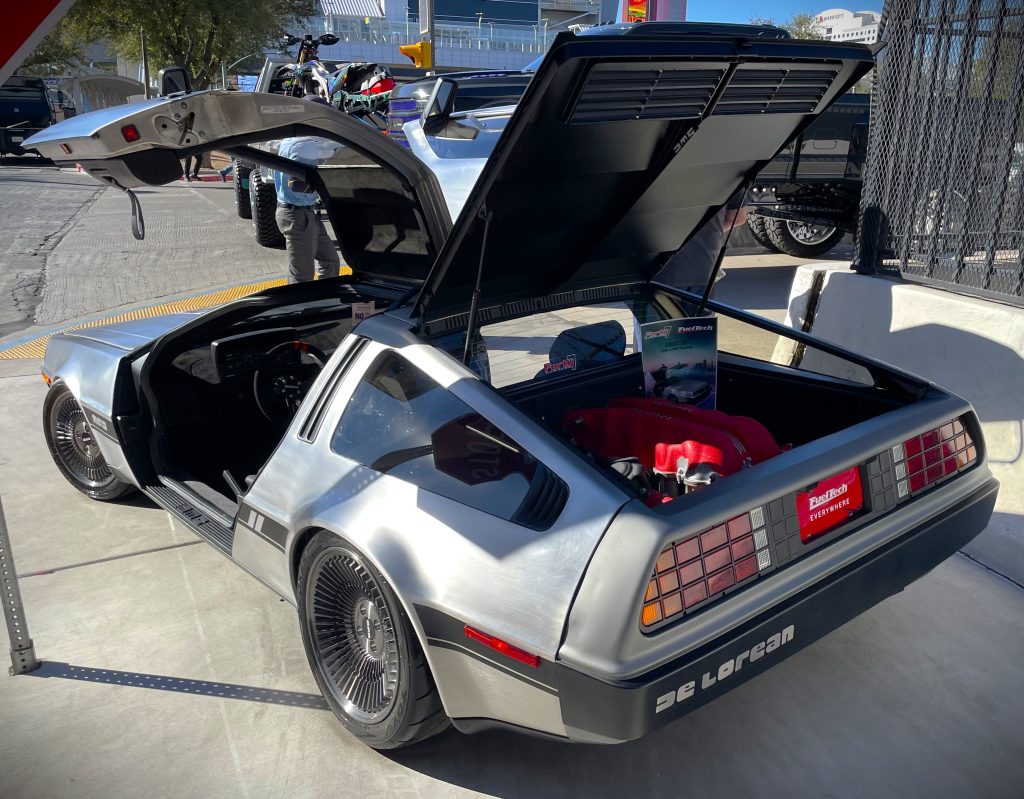 Ferrari engine in a Delorean