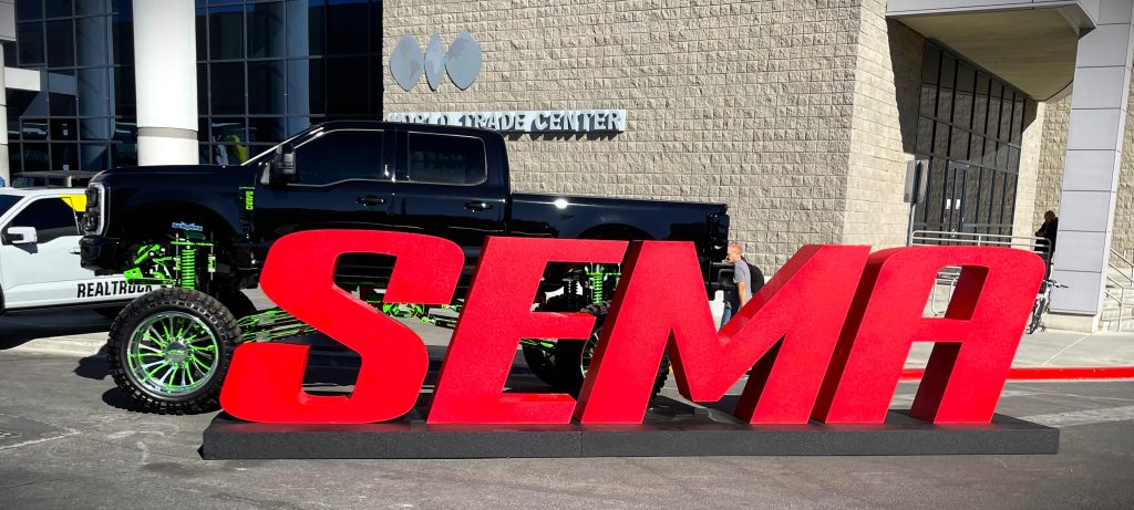 SEMA Show Marquee with truck