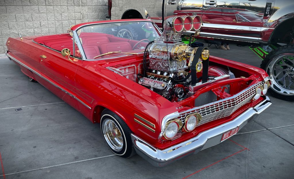 Vintage Chevy Impala Pro Mod with Engraved Engine