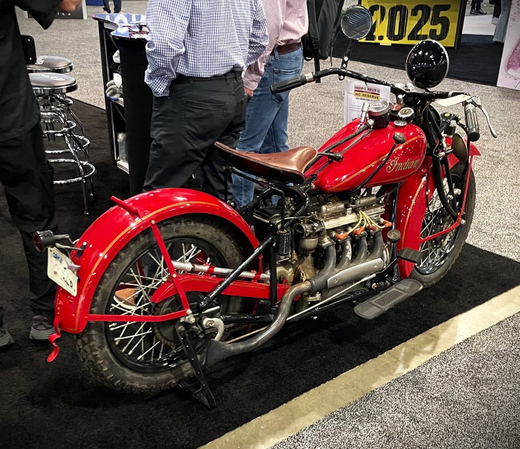 vintage indian four cylinder motorcycle