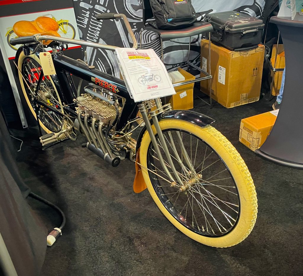 vintage pierce four cylinder motorcycle