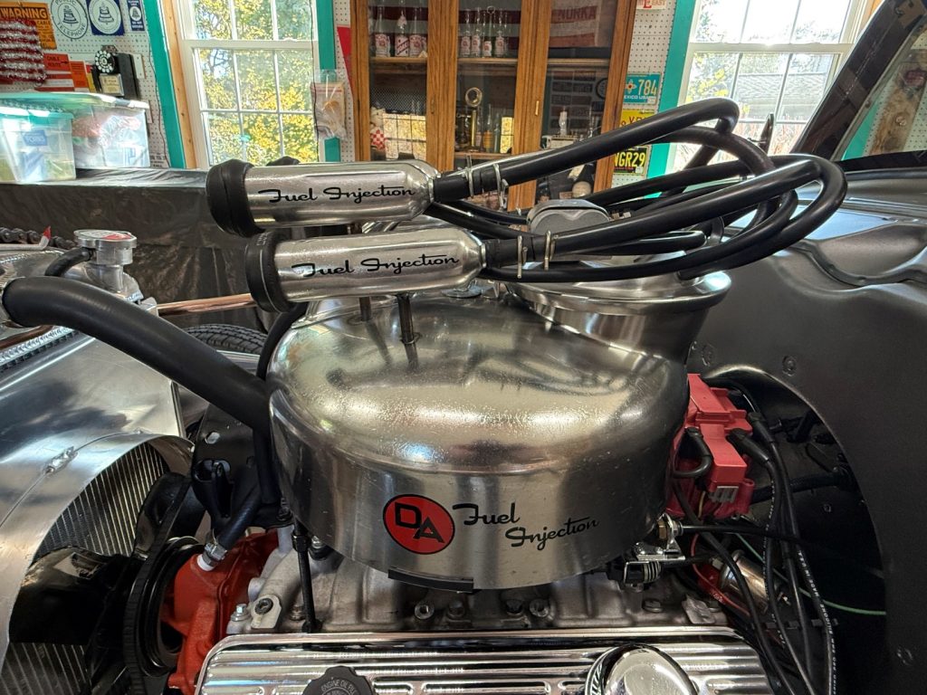 cow milking machine on a prewar rat rod engine