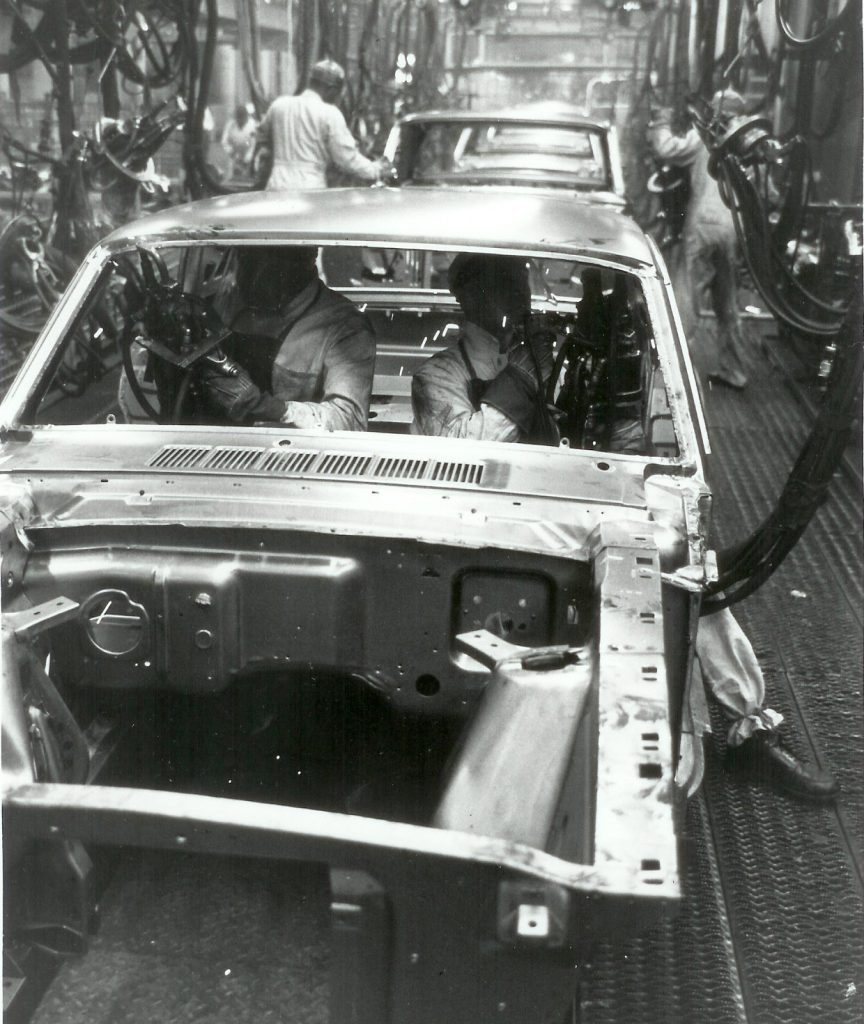 Welding roof to 1964 Mustang