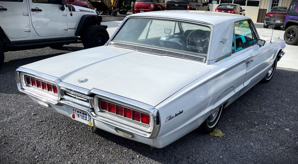 Rear view of a Vintage Ford Thunderbird