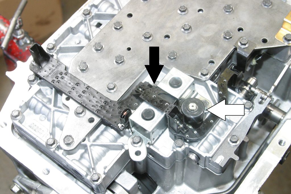 Ford 4R70W shift control and lockup solenoids