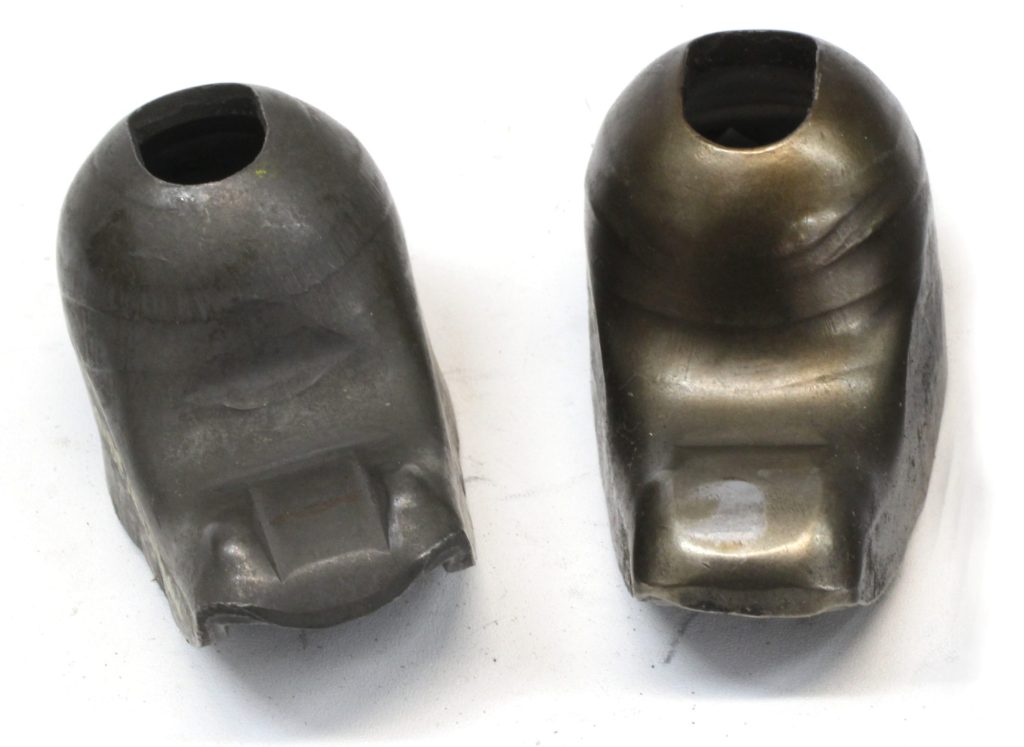 Underside of a pair of rocker arms