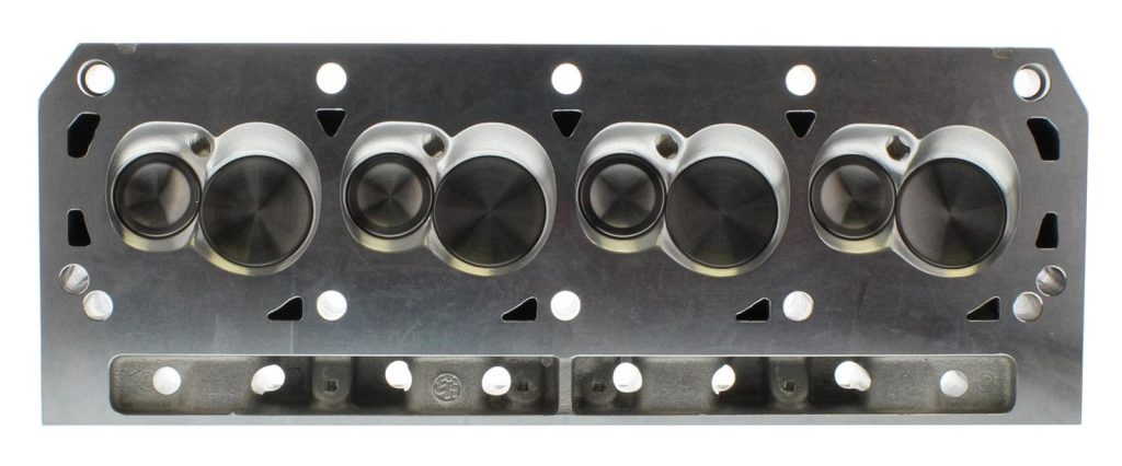 underside of a trick flow cylinder head